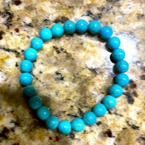 Turquoise Gemstone Bracelet - Crystal Stone Beaded Bracelets unisex